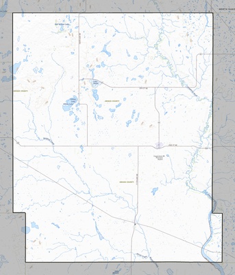 Griggs County ND USGS topo map