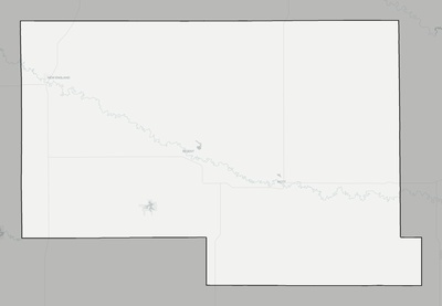 Hettinger County ND county basemap context