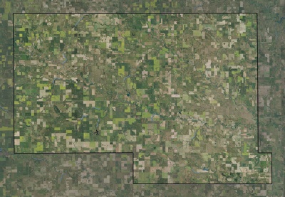 Hettinger County ND USGS imagery and topo map