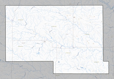 Hettinger County ND USGS topo map