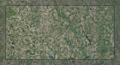 LaMoure County ND USGS imagery and topo map