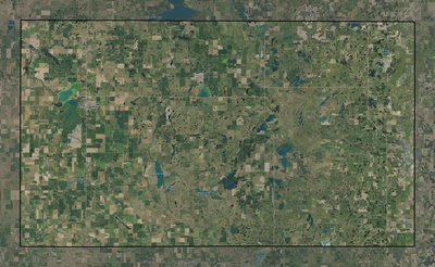 Logan County ND USGS imagery and topo map