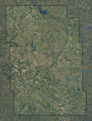 McHenry County ND USGS imagery and topo map
