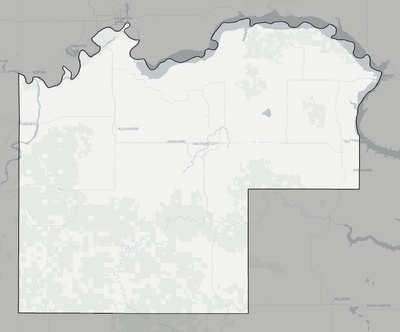 McKenzie County ND county basemap context