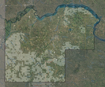 McKenzie County ND USGS imagery and topo map
