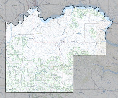 McKenzie County ND USGS topo map