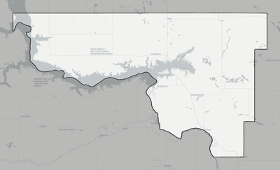 McLean County ND county basemap context