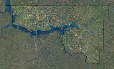 McLean County ND USGS imagery and topo map