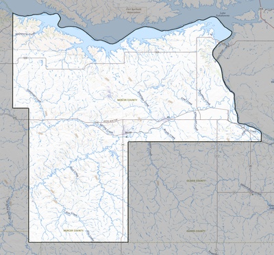 Mercer County ND USGS topo map