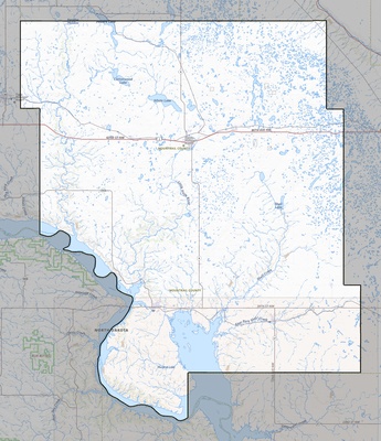 Mountrail County ND USGS topo map