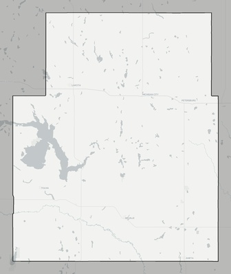 Nelson County ND county basemap context