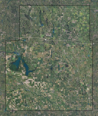 Nelson County ND USGS imagery and topo map