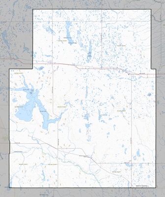 Nelson County ND USGS topo map