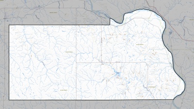 Oliver County ND USGS topo map