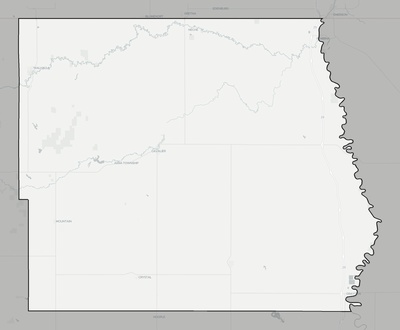 Pembina County ND county basemap context