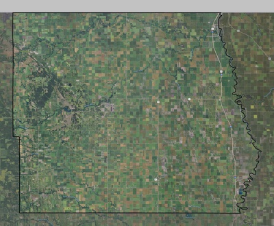 Pembina County ND USGS imagery and topo map