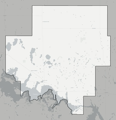Ramsey County ND county basemap context