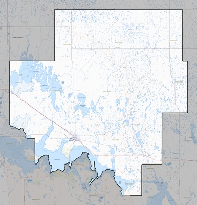 Ramsey County ND USGS topo map