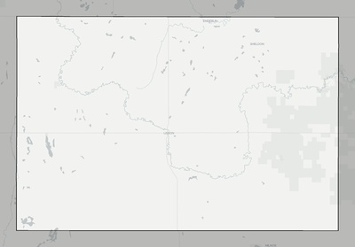 Ransom County ND county basemap context