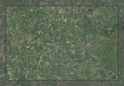 Ransom County ND USGS imagery and topo map