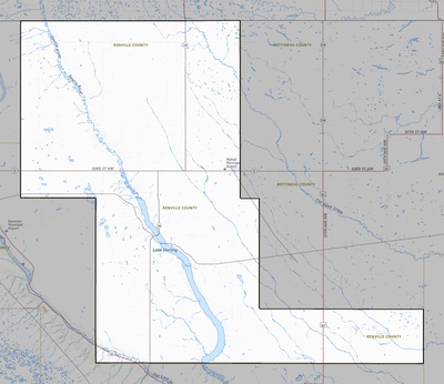 Renville County ND USGS topo map