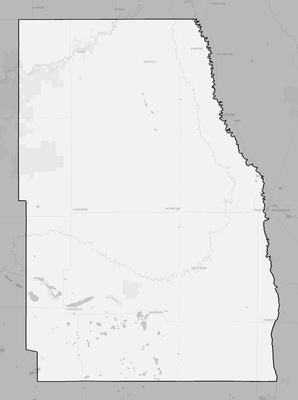 Richland County ND county basemap context