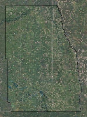 Richland County ND USGS imagery and topo map
