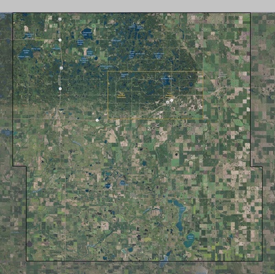 Rolette County ND USGS imagery and topo map