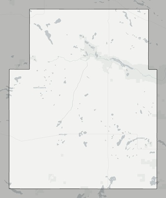 Sheridan County ND county basemap context