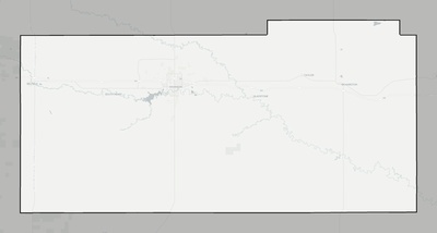 Stark County ND county basemap context