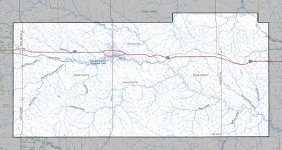 Stark County ND USGS topo map