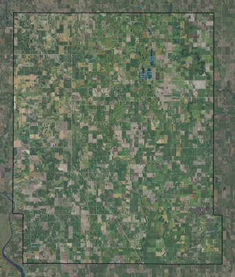Steele County ND USGS imagery and topo map