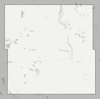 Stutsman County ND county basemap context