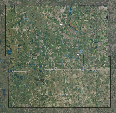Stutsman County ND USGS imagery and topo map