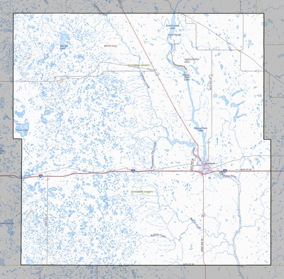 Stutsman County ND USGS topo map