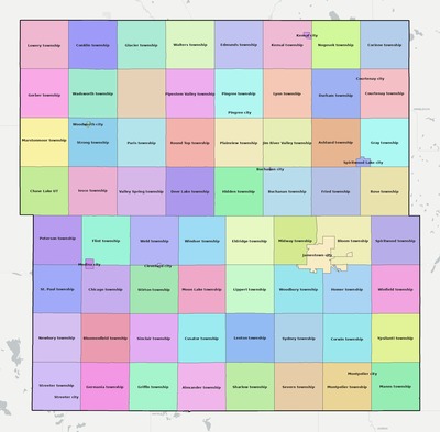 Stutsman County ND subdivision map preview