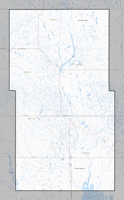 Towner County ND USGS topo map