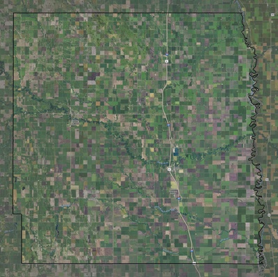 Traill County ND USGS imagery and topo map