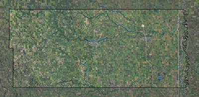 Walsh County ND USGS imagery and topo map