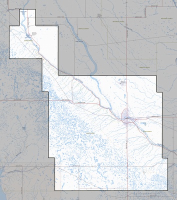 Ward County ND USGS topo map