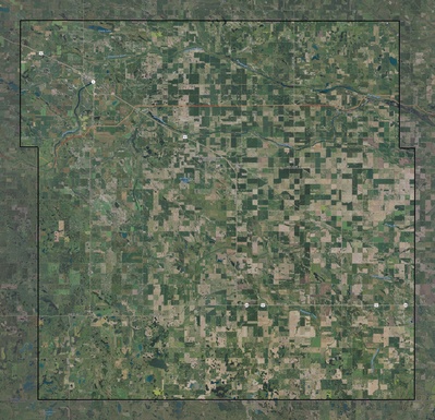 Wells County ND USGS imagery and topo map