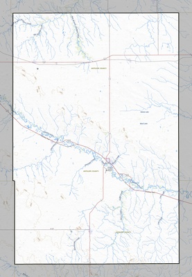 Antelope County NE USGS topo map