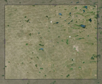 Arthur County NE USGS imagery and topo map
