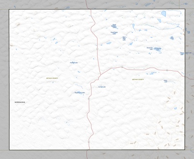 Arthur County NE USGS topo map