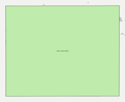 Arthur County NE school district boundaries map