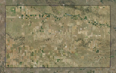 Banner County NE USGS imagery and topo map