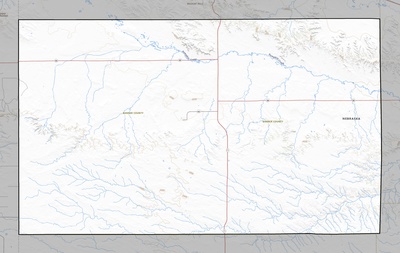 Banner County NE USGS topo map