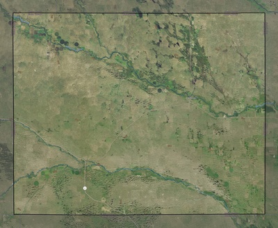 Blaine County NE USGS imagery and topo map