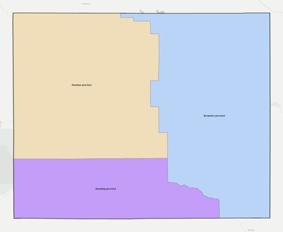 Blaine County NE townships and subdivisions map