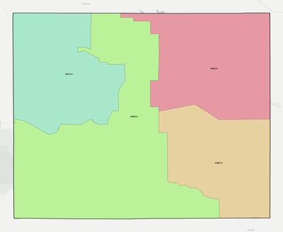 Blaine County NE ZIP code boundaries map